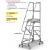 Platformladder met opverende wielen